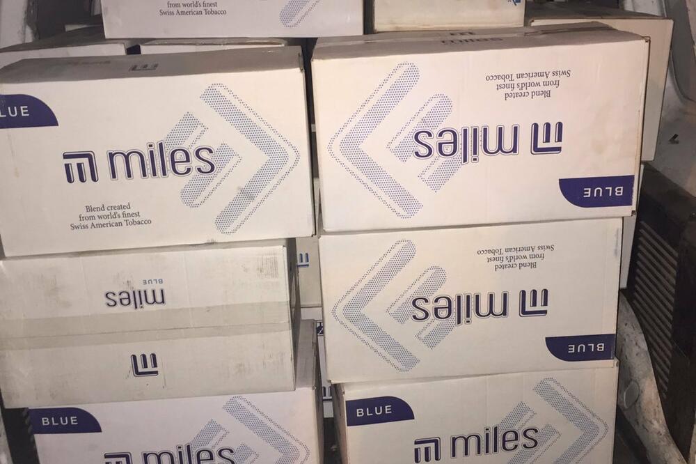 Zaplijenjene cigarete, Foto: Uprava policije