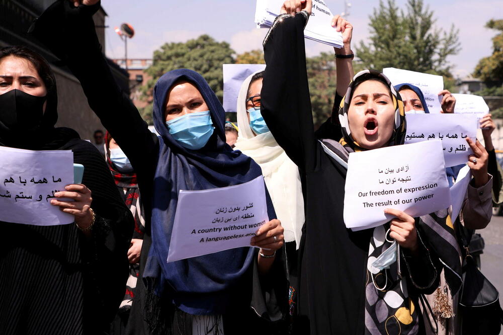 Protest aktivistkinja ispred predsjedničke palate u Kabulu (ilustracija), Foto: Reuters