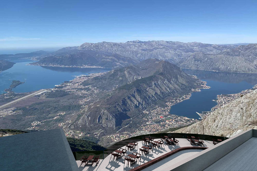 Projektovana pozicija žičare odakle će se pružati pogled na Boku, Foto: Nema