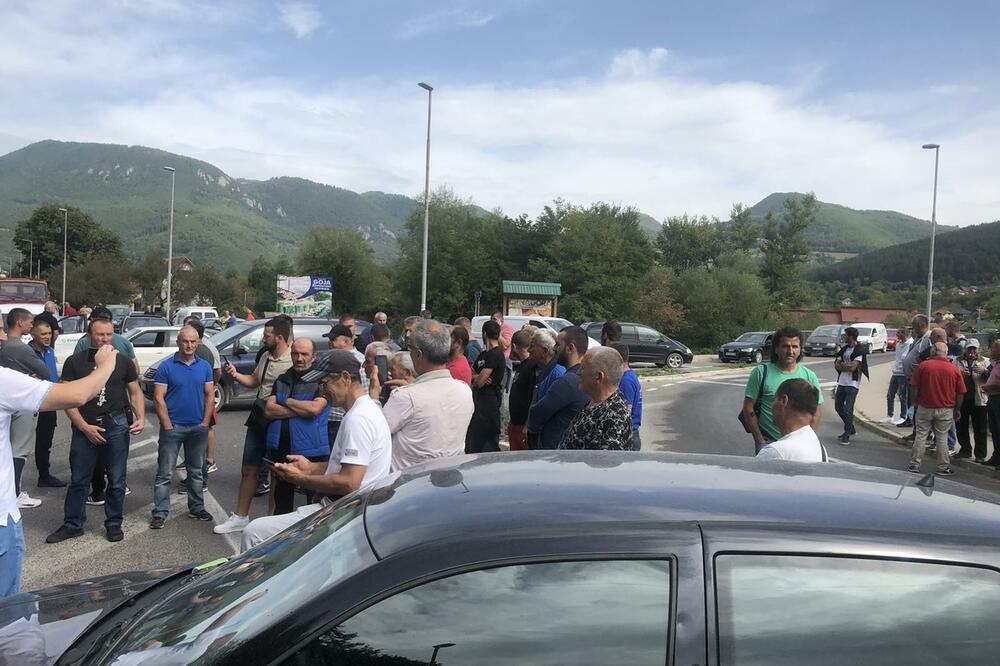 Sa ranije blokade puta, Foto: Privatna arhiva