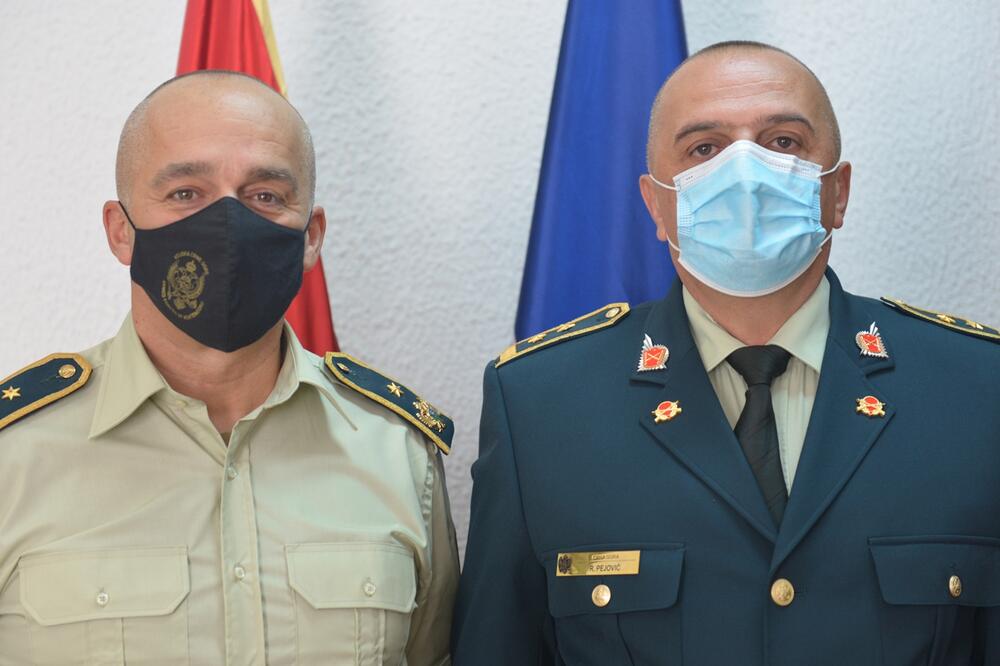 Đurović i Pejović, Foto: Ministarstvo odbrane