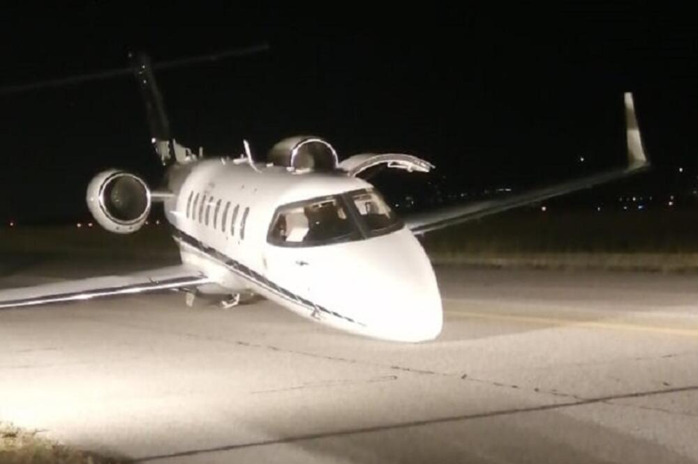 Vladin avion nakon nezgode, Foto: RTCG