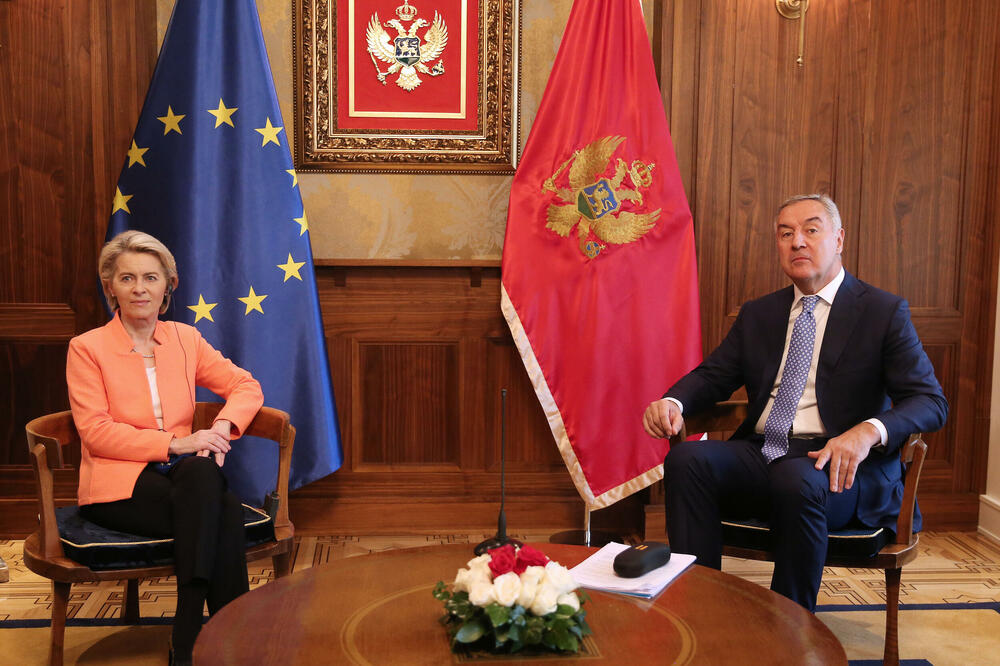 Fon der Lajen i Đukanović, Foto: Predsjednik Crne Gore