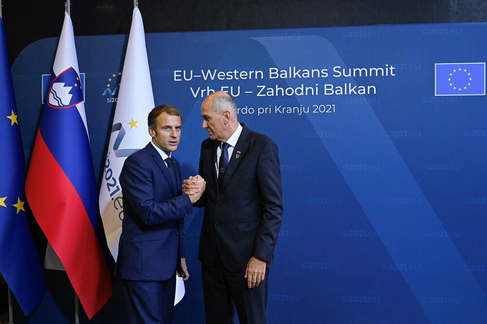 Makron i Janša, Foto: Reuters