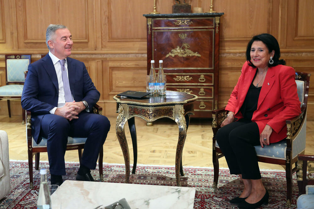 Đukanović i predsjednica Gruzije, Foto: Služba za informisanje Predsjednika Crne Gore