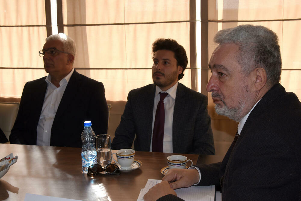 Premijer i lideri DF i GP URA (sa ranijeg sastanka), Foto: Luka Zeković