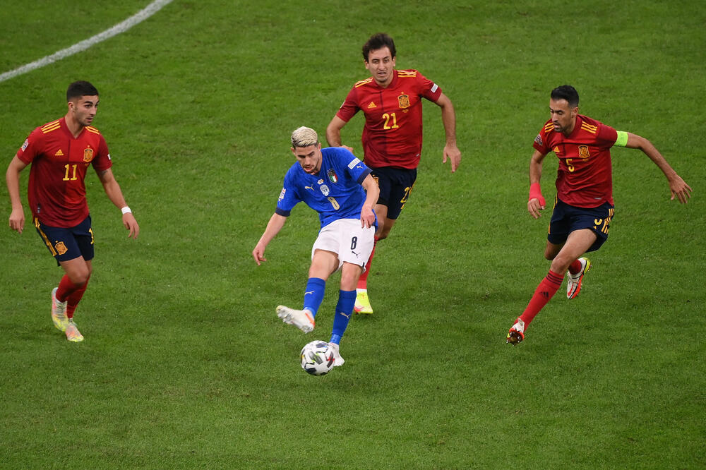 Žoržinjo na meču sa Španijom u Ligi nacija, Foto: Reuters