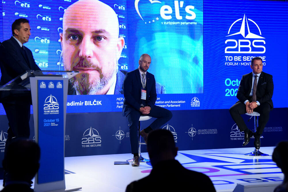 Bilčik se na forumu obratio putem videa, Foto: Boris Pejović