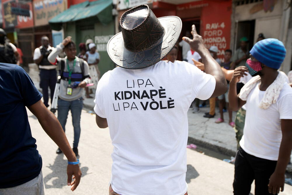 Sa protesta na Haitiju zbog kidnapovanja, Foto: Reuters