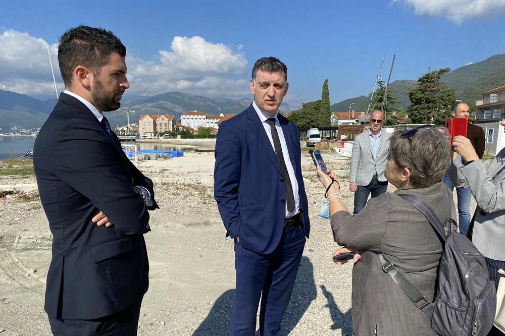 Mikijelj i Komnenović, Foto: Opština Tivat