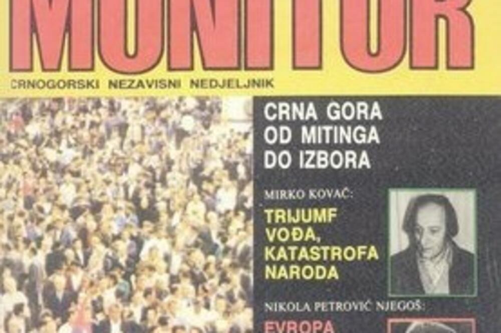 Prvi broj "Monitora", Foto: Arhiva Vijesti