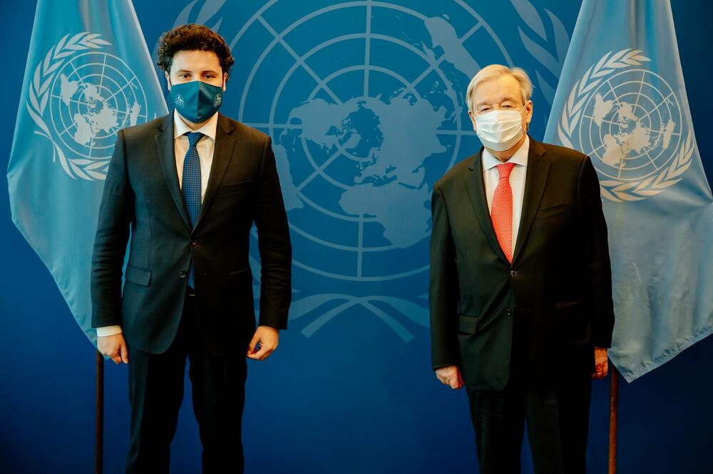 Abazović i Gutereš, Foto: Tviter/Dritan Abazović