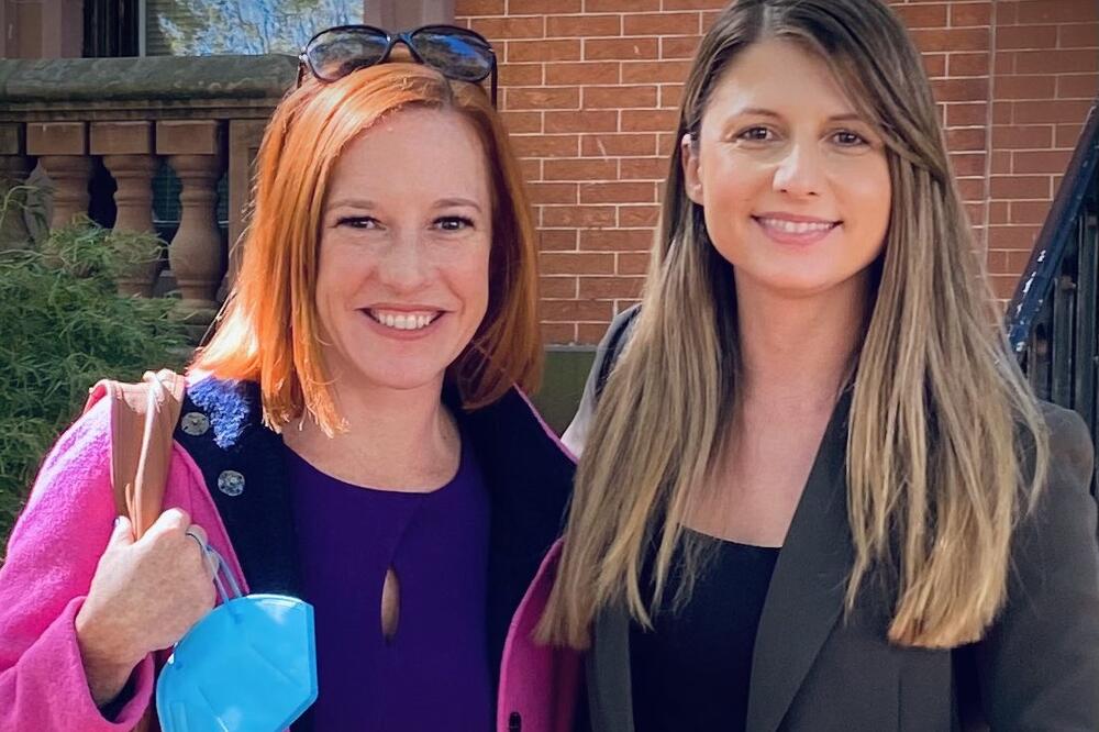 Psaki i Srzentić, Foto: twitter.com/TamaraSrzentic