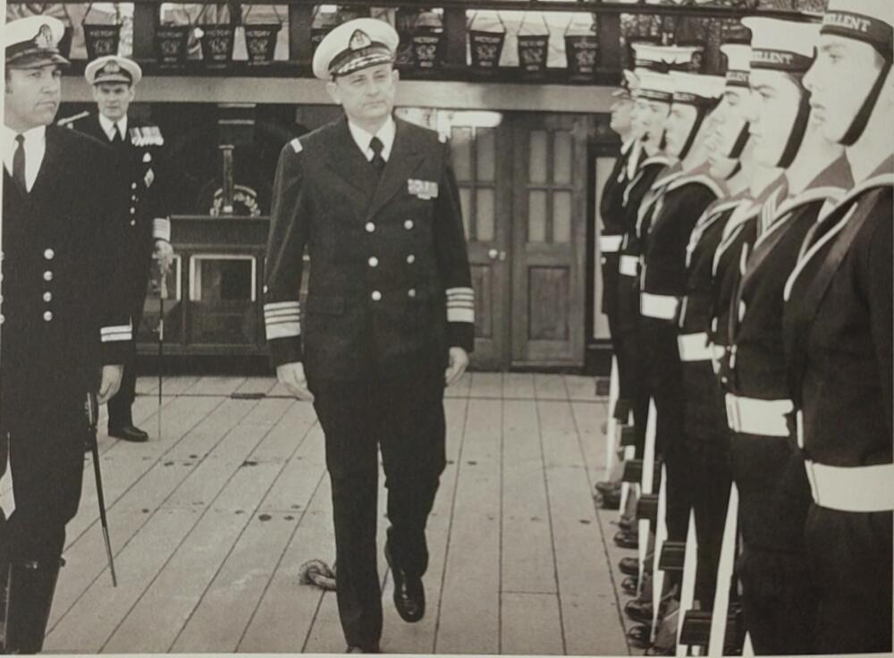 Posjeta admiralskom brodu HMS Victory u Velikoj Britaniji 1977. godine