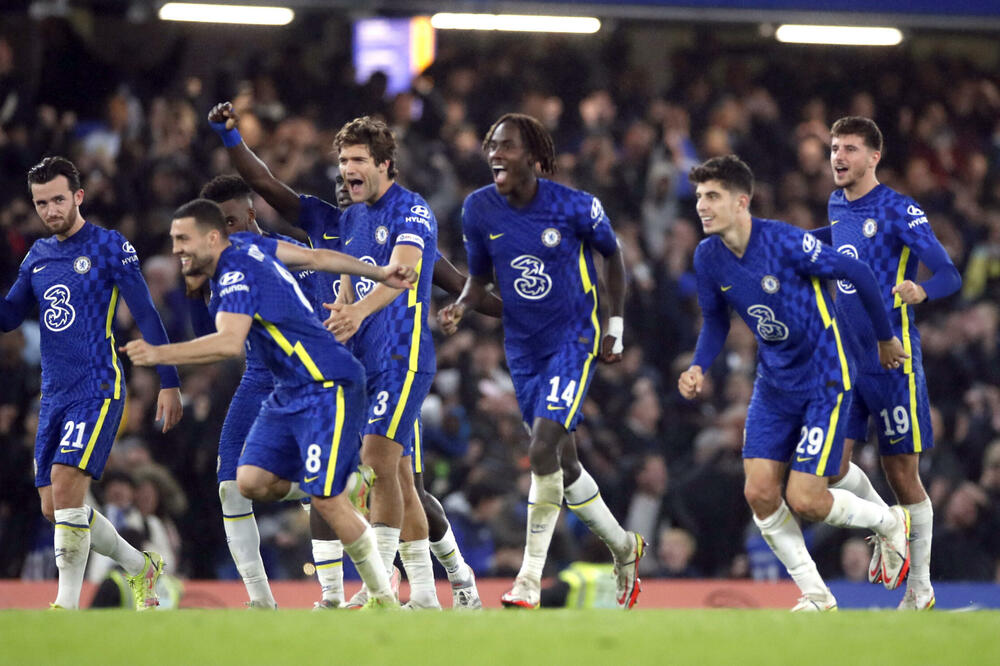 Slavlje fudbalera Čelsija, Foto: Reuters