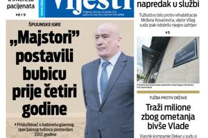 Naslovna strana "Vijesti" za 28.10. 2021.