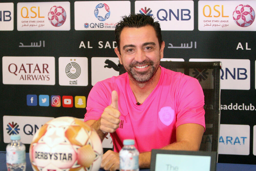 Ćavi na današnjoj pres konferenciji, Foto: Al Sadd