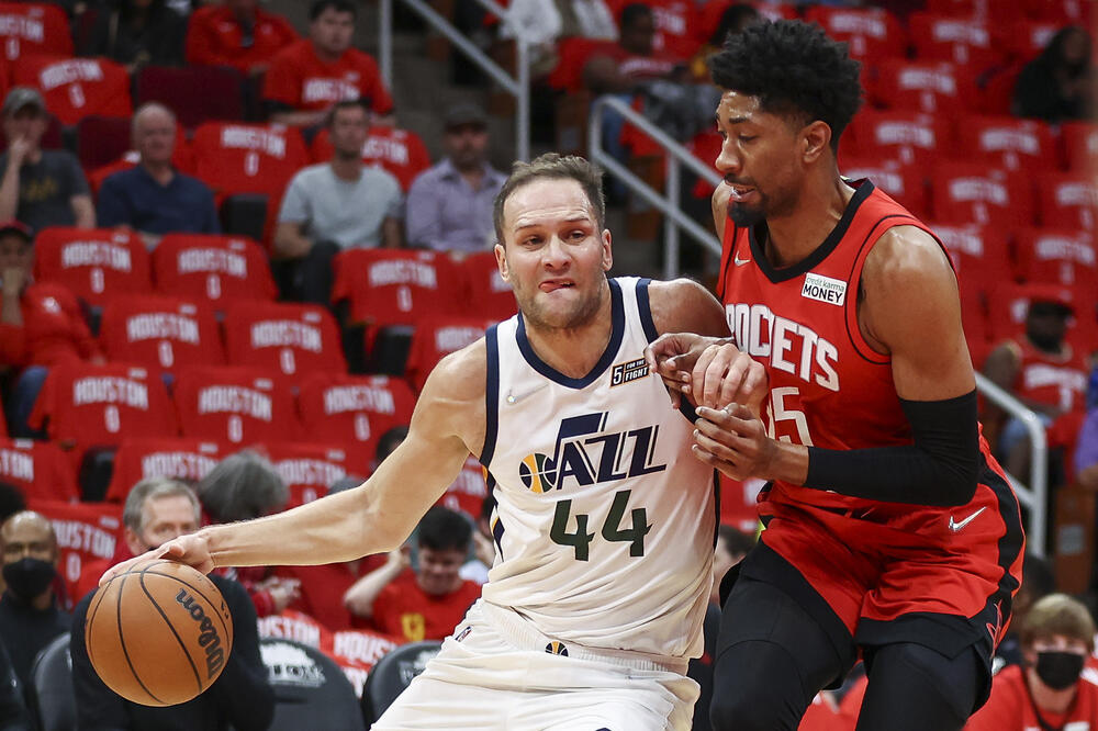 Bojan Bogdanović na meču sa Hjustonom, Foto: Reuters