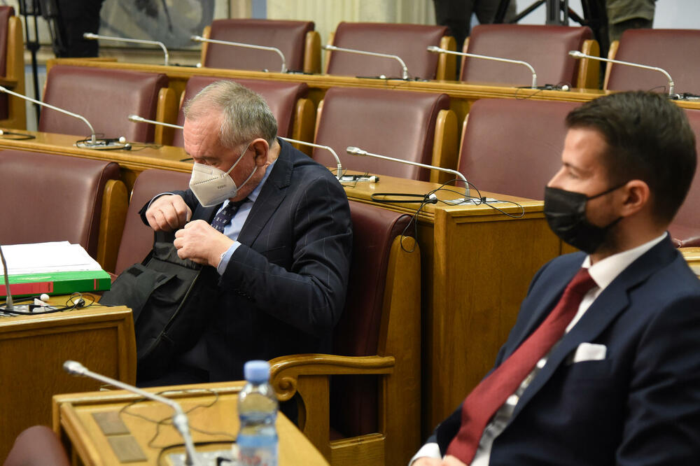 Radulović danas u parlamentu, Foto: Luka Zeković