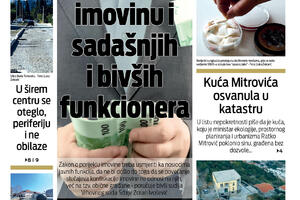 Naslovna strana "Vijesti" za 31.10. 2021.