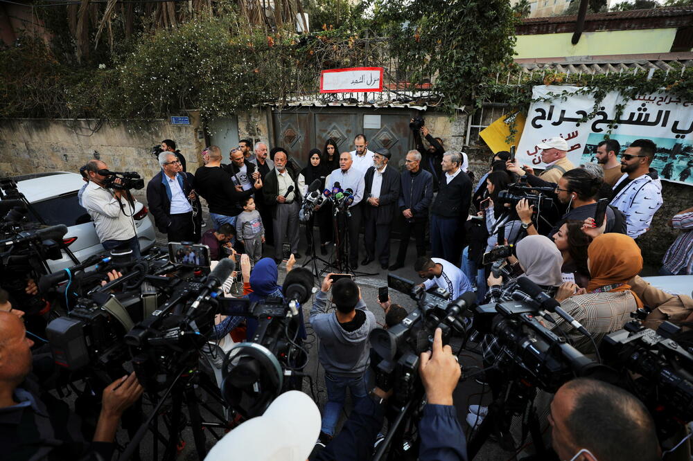 Sa pres konferencije palestinskih porodica, Foto: Reuters