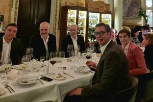 Vučić priredio večeru za Krivokapića, Ramu i Dimitrova