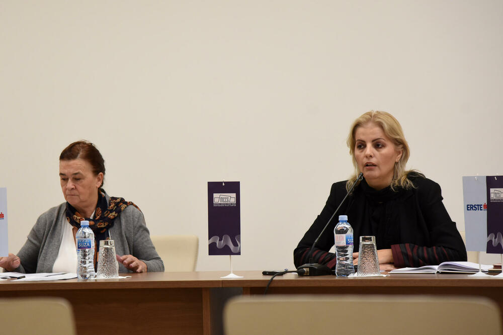 Sa jučerašnje konferencije za medije: Živković i Damjanović, Foto: Luka Zekovic