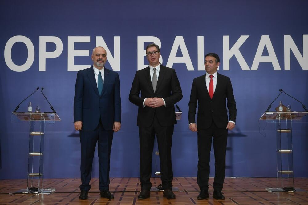Rama, Vučić i Dimitrov, Foto: Predsednik.rs