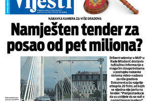 Naslovna strana "Vijesti" za 6.11.2021.