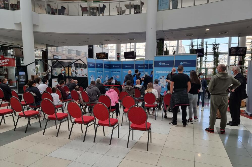 detalj iz tržnog centra Delta, Foto: Dom zdravlja Podgorica