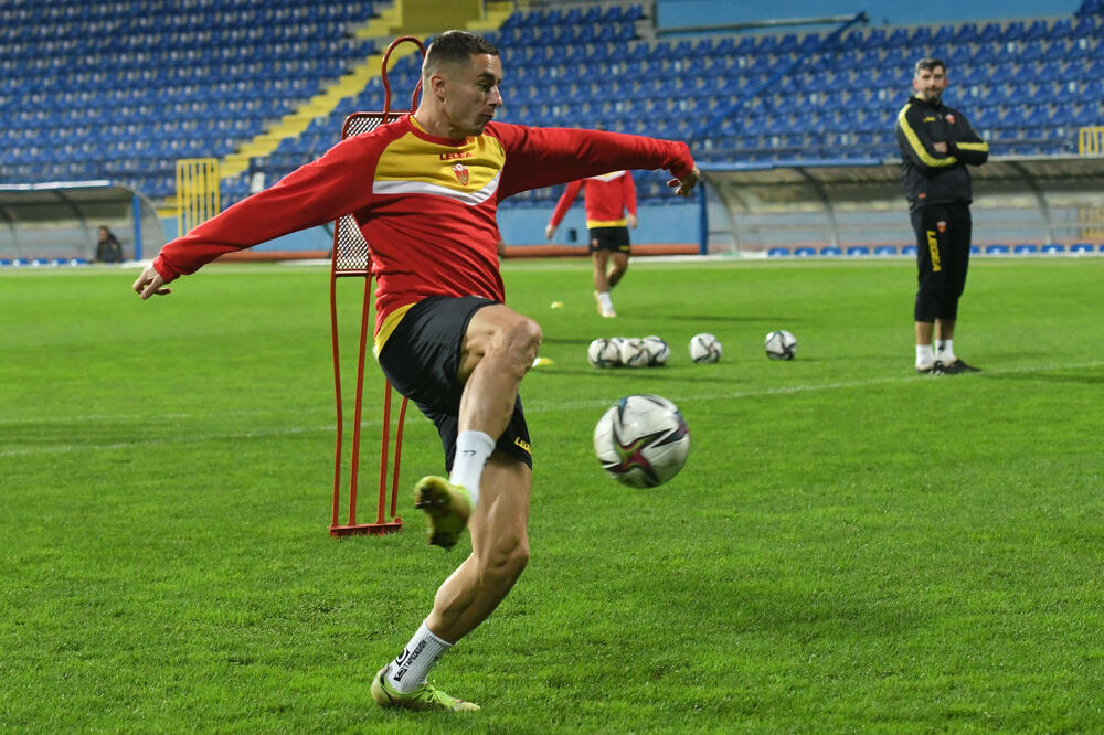 Adam Marušić na treningu, Foto: Savo Prelević