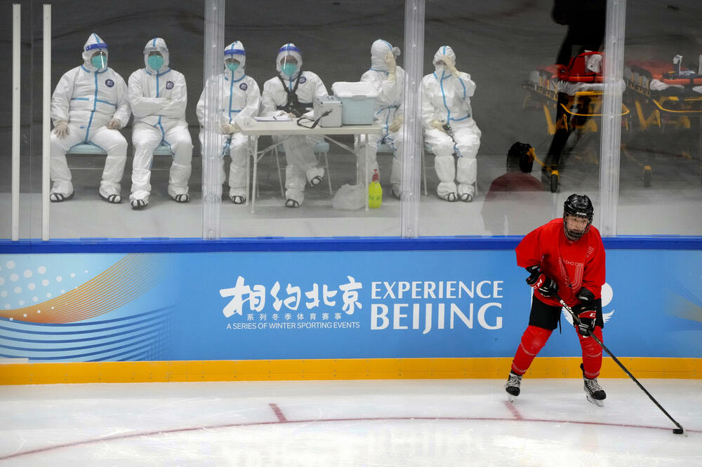 Sa hokejaške utakmice u Ledenoj kocki, Foto: Beta/AP