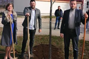 Predsjednici Opštine i SO Nikšić simbolićno posadili tri sadnice