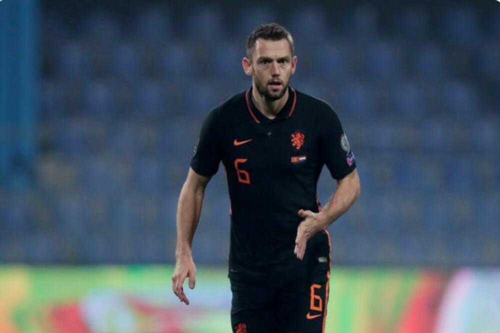 De Fraj na sinoćnjoj utakmici, Foto: Twitter.com/OnsOranje