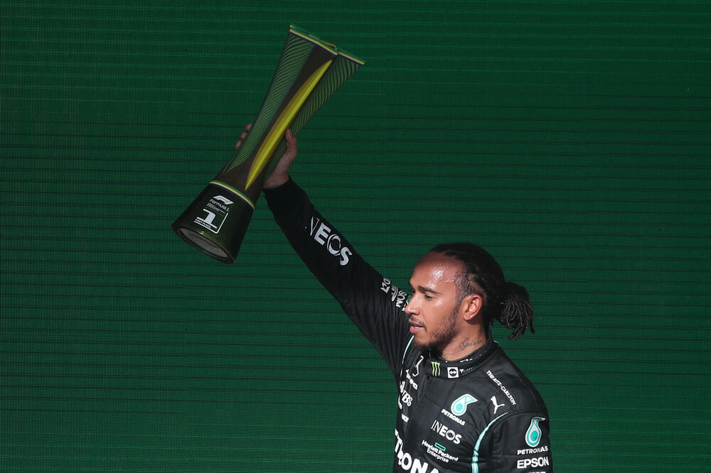 Hamilton u Brazilu, Foto: Reuters