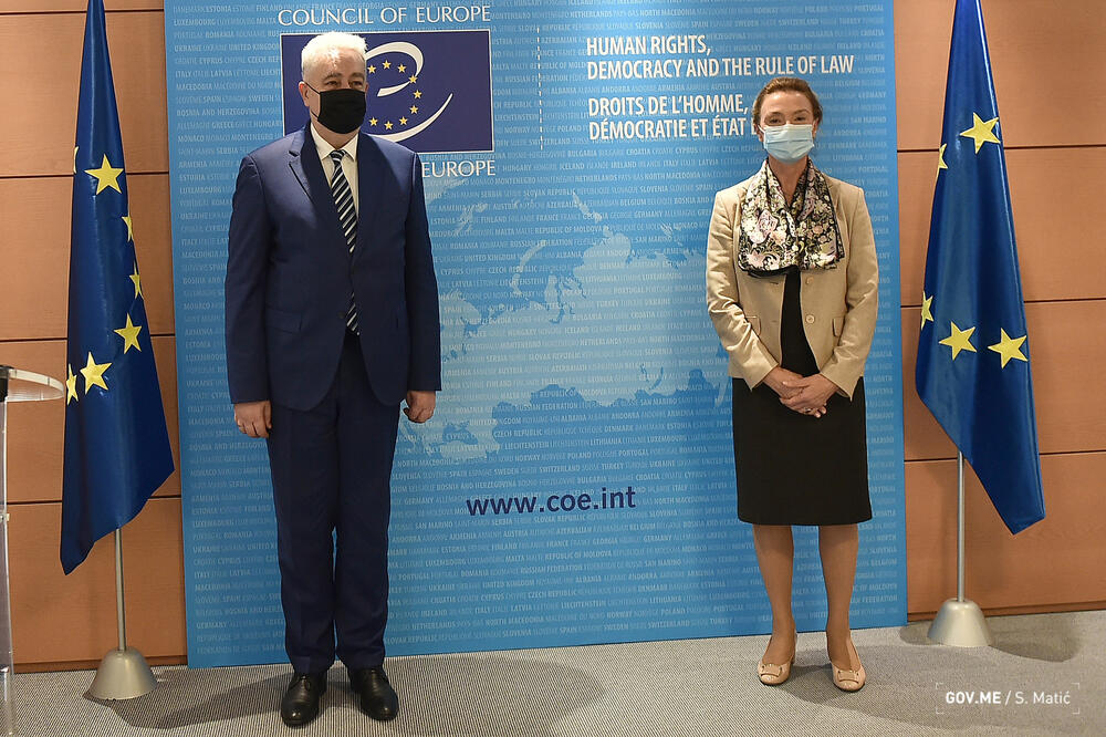 Krivokapić i Pejčinović Burić, Foto: Vlada Crne Gore/Saša Matić