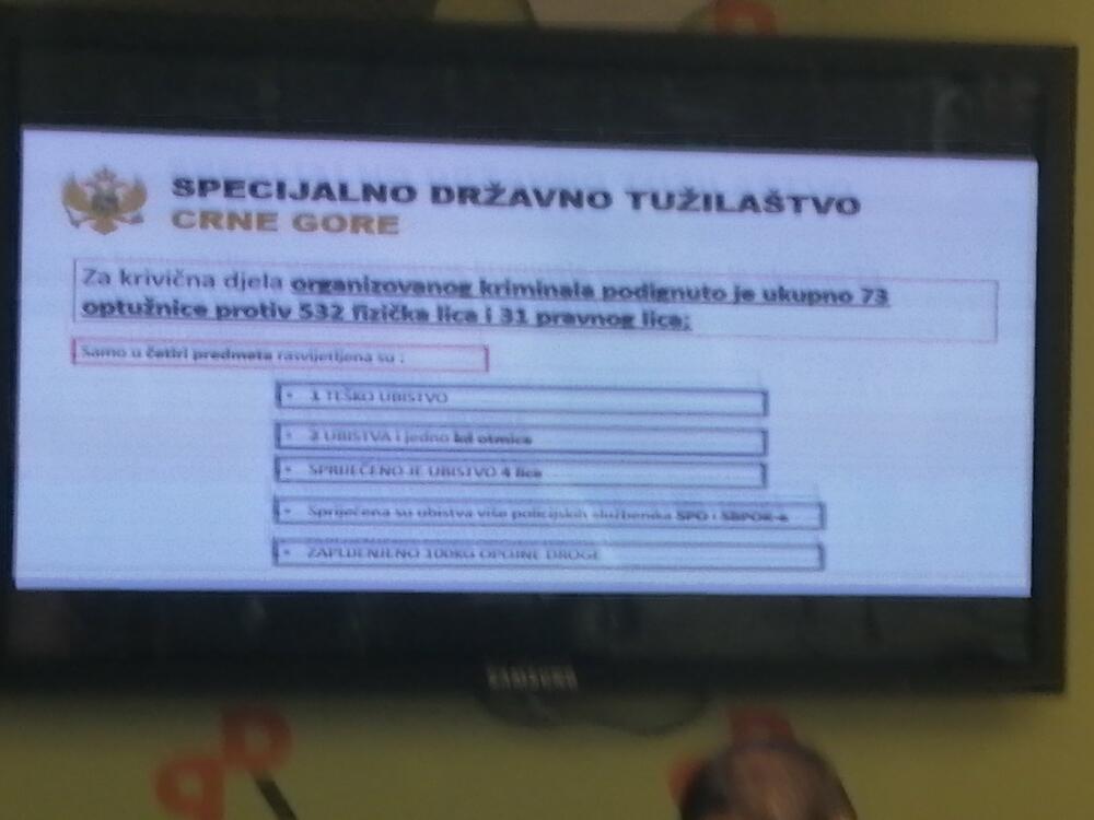 <p>"Prikupljenim dokazima do granica osnovane sumnje utvrđeno je da je M.N. izvršio teško ubistvo na štetu M.P. (Pero Muhadinović), a da je u tom dijelu kao saizvršilac učestvovao I.F.", rekao je Čađenović</p>