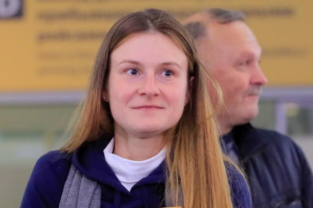 Butina sa ocem na aerodromu u Rusiji 2019, Foto: Reuters