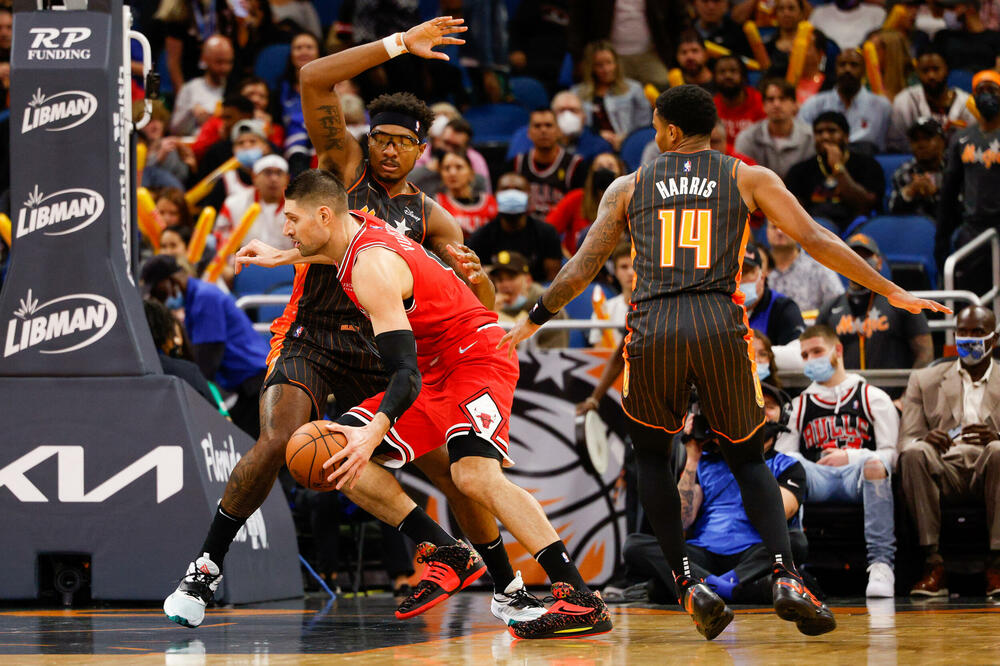 Vučević na meču sa Orlandom na Floridi, Foto: Reuters