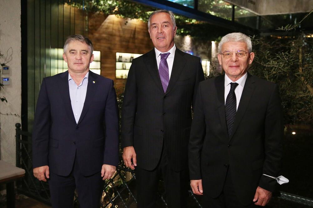 Komšić, Đukanović i Džaferović, Foto: Twitter.com/Predsjednik_cg