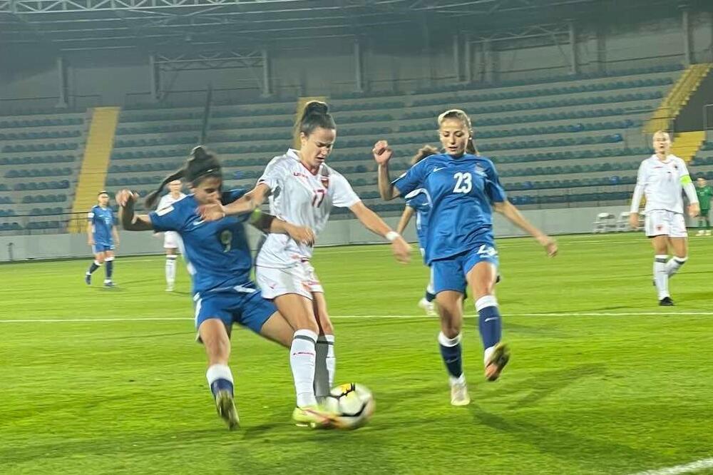 Darija Đukić na meču sa Azerbejdžanom, Foto: FSCG