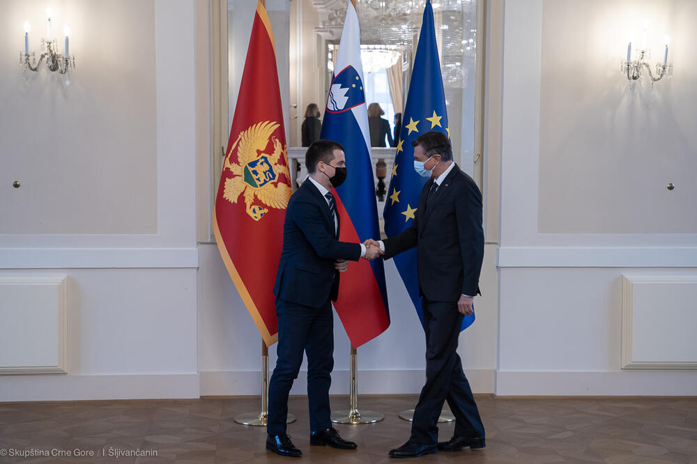 Pahor i Bečić, Foto: Skupština Crne Gore