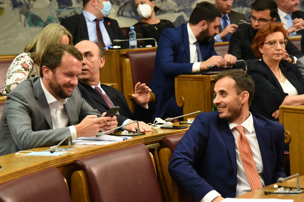 Konatar i Konjević: detalj iz parlamenta, Foto: Luka Zeković