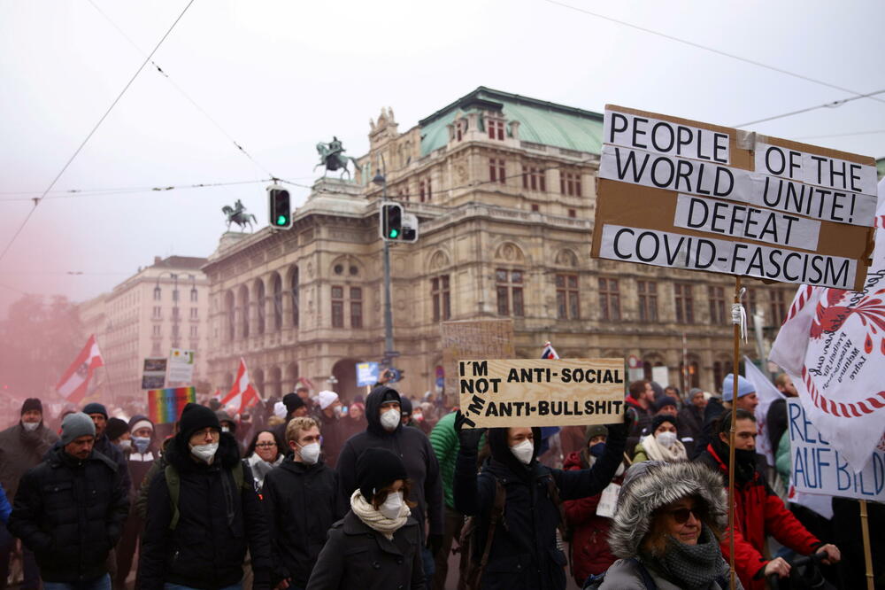 Sa protesta u Beču, Foto: LISI NIESNER