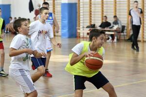 The basketball association donated balls to schools in Podgorica