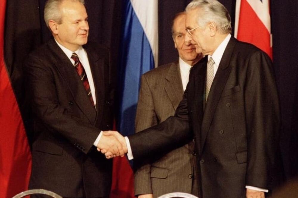 Sa potpisivanja Dejtonskog sporazuma 1995., Foto: Rojters