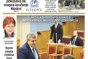 Naslovna strana "Vijesti" za 10. decembar 2021.