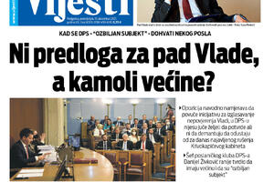 Naslovna strana "Vijesti" za 13.12.2021.
