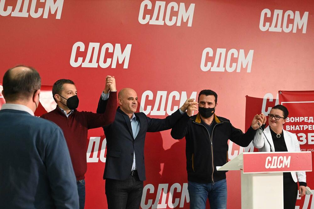 Despotovski, Kovačevski, Zaev i Remenska, Foto: SDSM