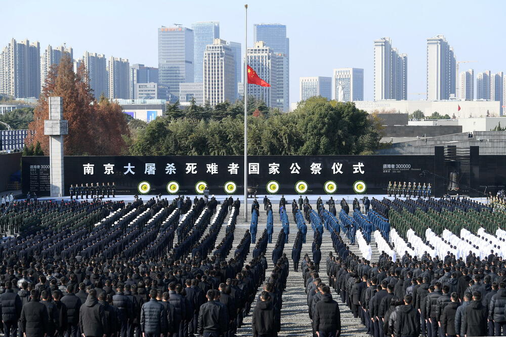 Sa komemorativne ceremonije u Nandžingu, Foto: Reuters